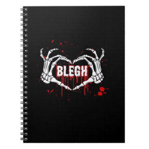 Bloody Breakdown, Skeleton Heart Hands Emo, Metalc Notebook