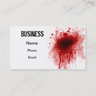 Bloody Business Business Card