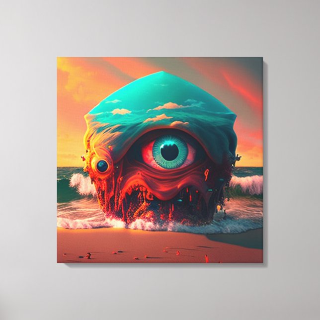 Bloody Eyes Canvas Print (Front)