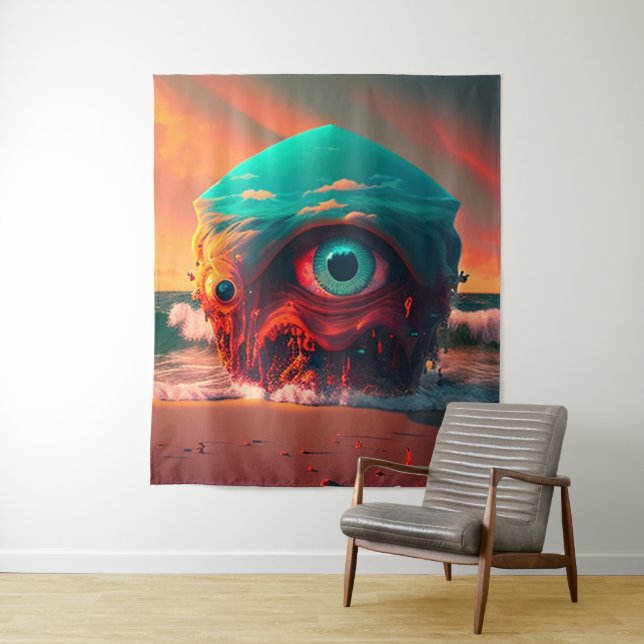 Bloody Eyes Tapestry (In Situ)