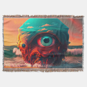 Bloody Eyes Throw Blanket