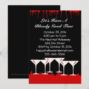 Bloody Good Time Halloween Invitation