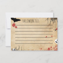 Bloody Halloween blank hand or digital write