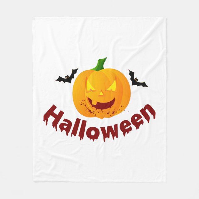bloody Halloween   Fleece Blanket (Front)