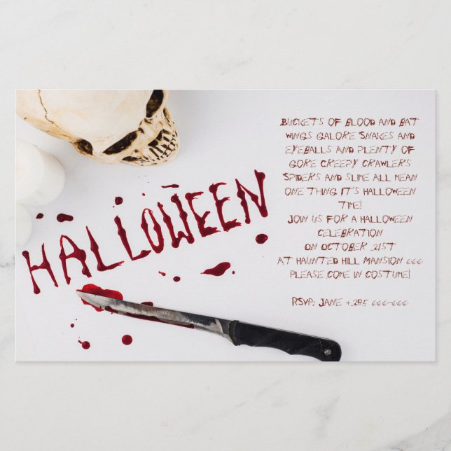 Bloody Halloween Party Flyer (Front)
