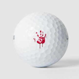 Bloody Hand Halloween Golf Balls