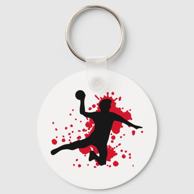 bloody handball dodgeball keychain (Front)