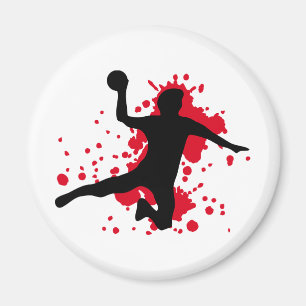 bloody handball dodgeball magnet