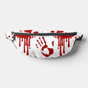 Bloody Handprint Blood Splattered Horror Fanny Pack