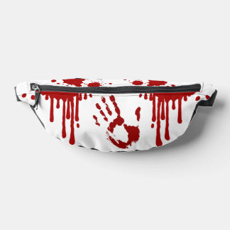 Bloody Handprint Blood Splattered Horror Fanny Pack