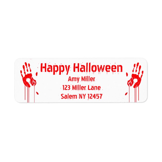Bloody Handprint Halloween (Front)
