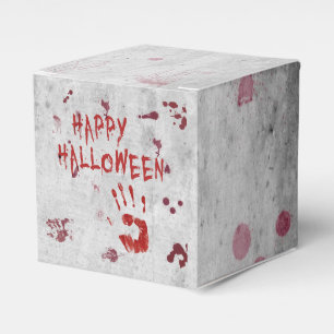 Bloody Handprint Halloween Favor Box