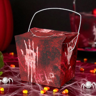 Bloody Handprint, Horror Party, Creepy Favor Box