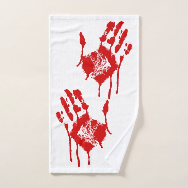 Bloody Hands Hand Towel (Hand Towel)