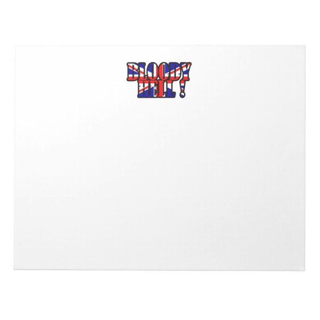 Bloody Hell Notepad (Front)