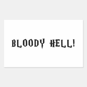 Bloody Hell Ron Weasley Funny Saying Sticker