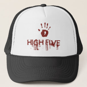 Bloody high five trucker hat