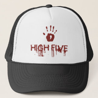 Bloody high five trucker hat