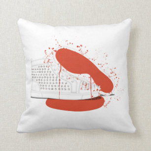 BLOODY LOUBOUTIN SNEAKERS THROW PILLOW