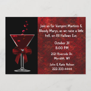 Bloody Mary All Hallows Eve Party Invitation