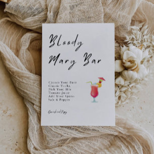 Bloody Mary Bar Bridal Shower Invitation