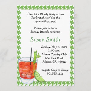 Bloody Mary Brunch Invitation