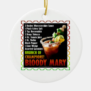 BLOODY MARY, Brunch of Champions Ceramic Ornament