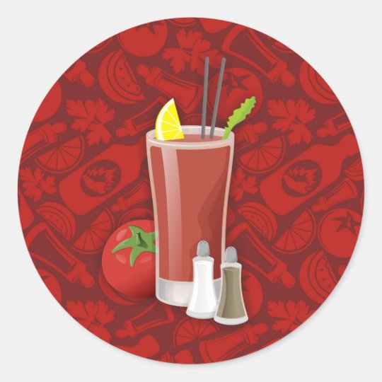 Bloody Mary Classic Round Sticker