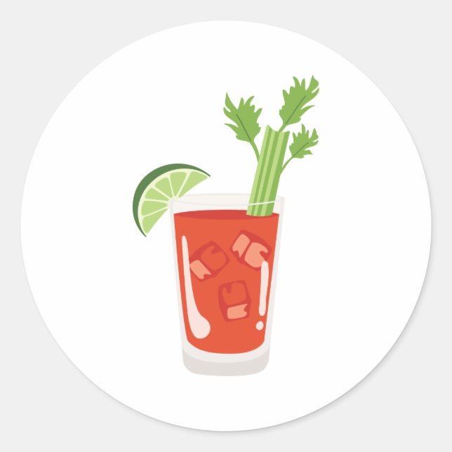 Bloody Mary Classic Round Sticker (Front)