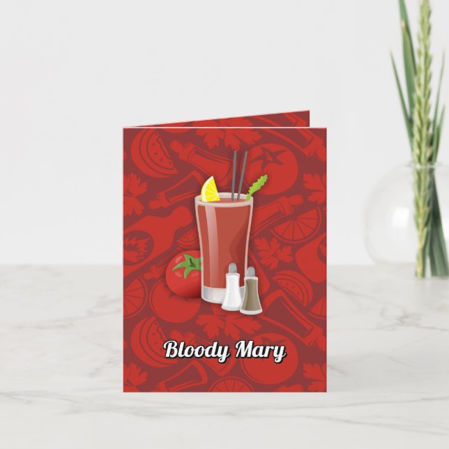 Bloody Mary Cocktail Card (Front)