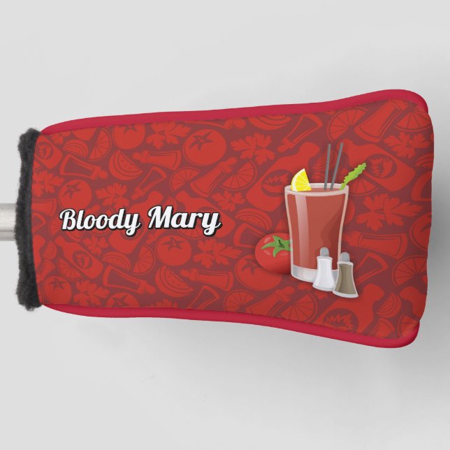 Bloody Mary Cocktail Golf Head Cover (Front)