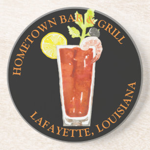 Bloody Mary Cocktail Personalized Coaster