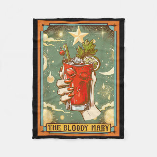 Bloody Mary Drinking Tail The Bloody Mary Tarot Ca Fleece Blanket
