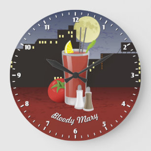 Bloody Mary Large Clock