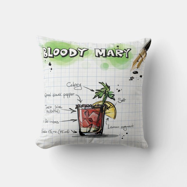 Bloody Mary Pillow (Front)