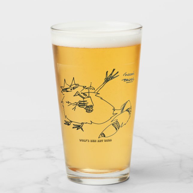 Bloody Mary Raccoon Glass (Front Filled)