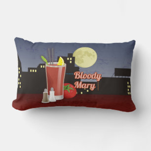 Bloody Mary Recipe Lumbar Pillow