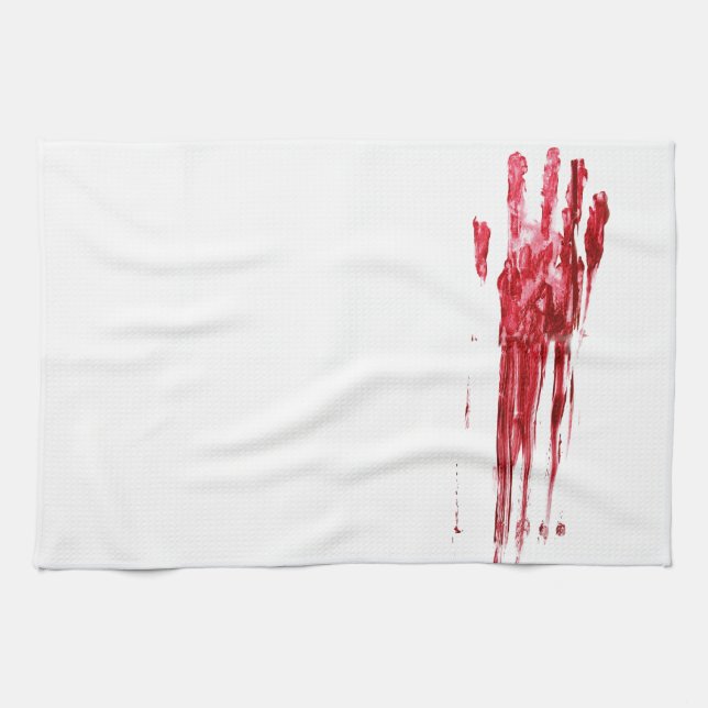 Bloody murder kitchen towel (Horizontal)