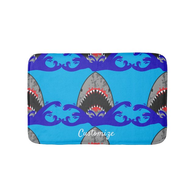Bloody Shark Jaws Thunder_Cove  Bath Mat (Front)