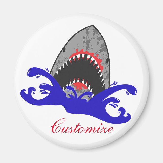 Bloody Shark Jaws Thunder_Cove Magnet (Front)