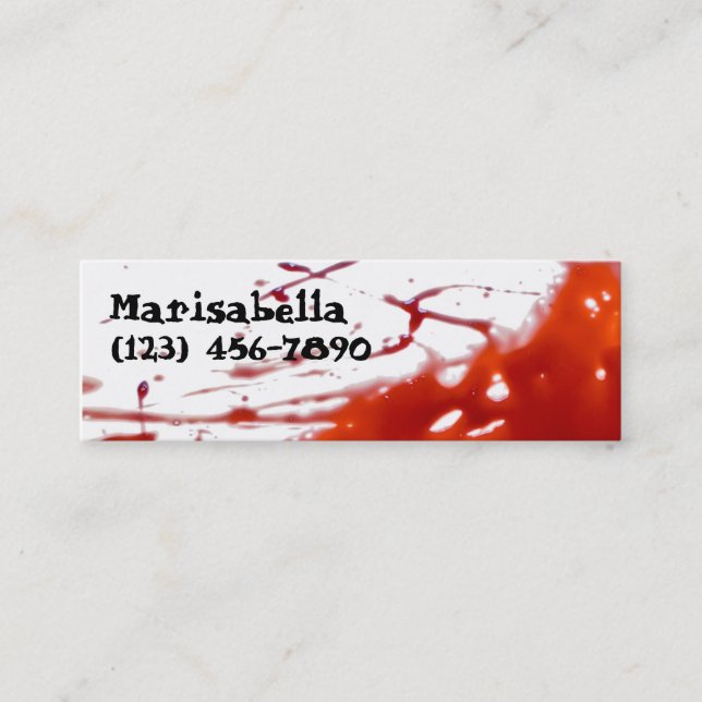 Bloody Skinny Profile Card (Front)