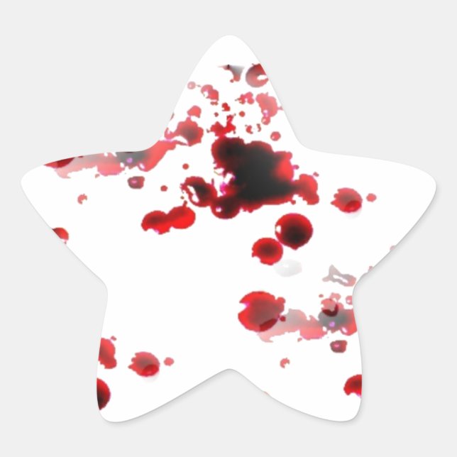 Bloody Star Sticker (Front)