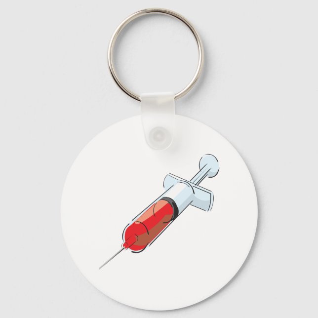 Bloody Syringe Keychain (Front)