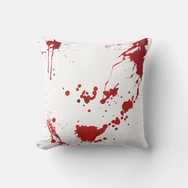 bloody throw pillow (Front)