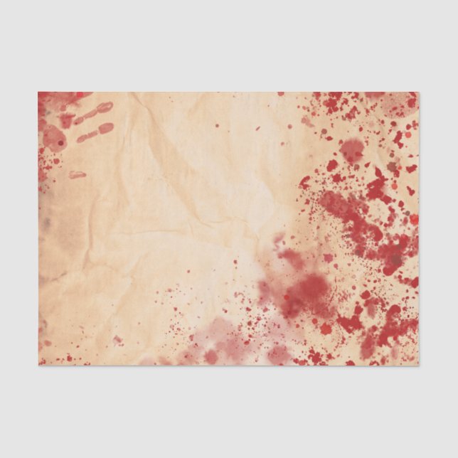 Bloody Vintage Paper Halloween Gothic Party (Front)
