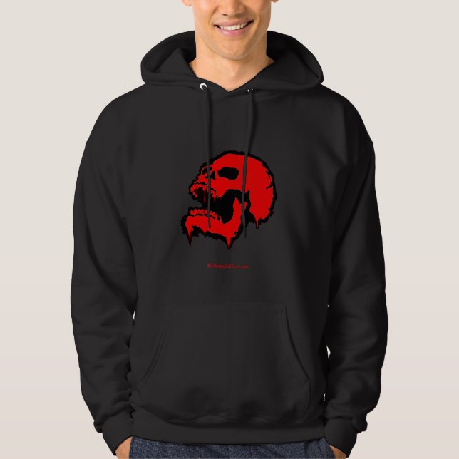 Bloody Zombie Skull Hoodie (Front)
