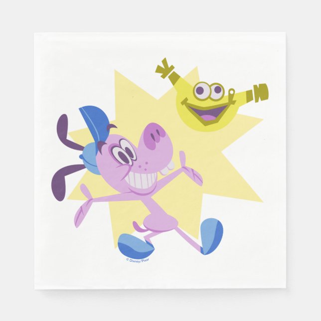 Bloofy and Pouchy Napkin (Front)