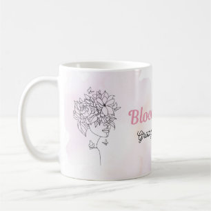 Bloom and Breathe Floral Mug