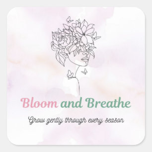 Bloom and Breathe Sticker