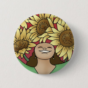 Bloom and Grow 2 Inch Round Button